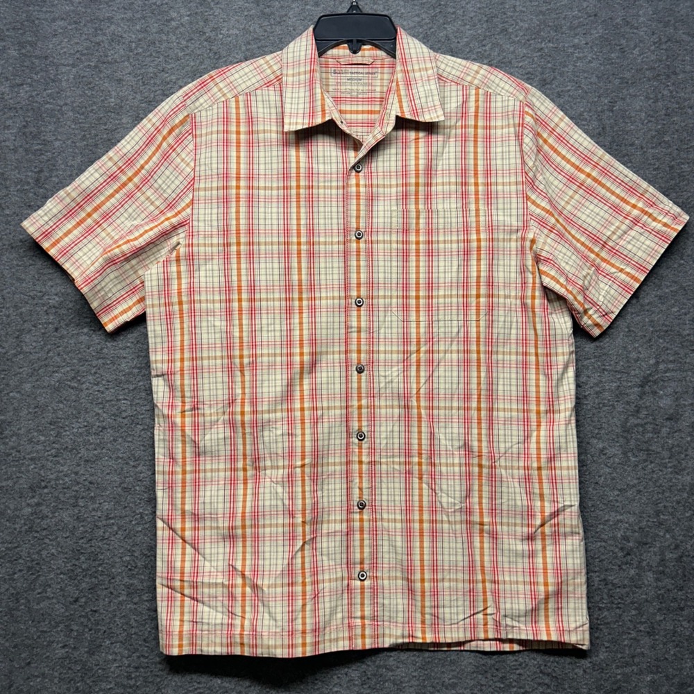 5.11 Tactical Series Medium Plaid Button Up Shirt‎ Short Sleeve Outdoor Mens